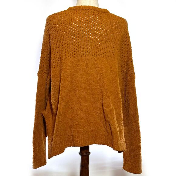 Burnt Orange Crewneck Sweater Cupcakes Cashmere L - Picture 5 of 9